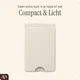 AVY Liquid Silicone Wallet MagSafe Kaarthouder / Pasjeshouder Beige afbeelding 4