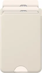 AVY Liquid Silicone Wallet MagSafe Kaarthouder / Pasjeshouder Beige afbeelding