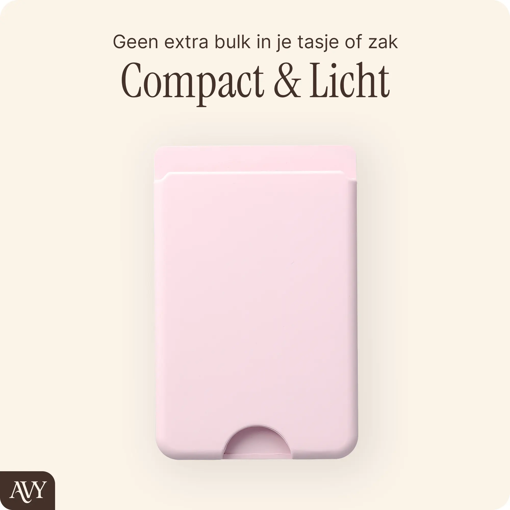 AVY Liquid Silicone Wallet MagSafe Kaarthouder / Pasjeshouder Roze afbeelding 4