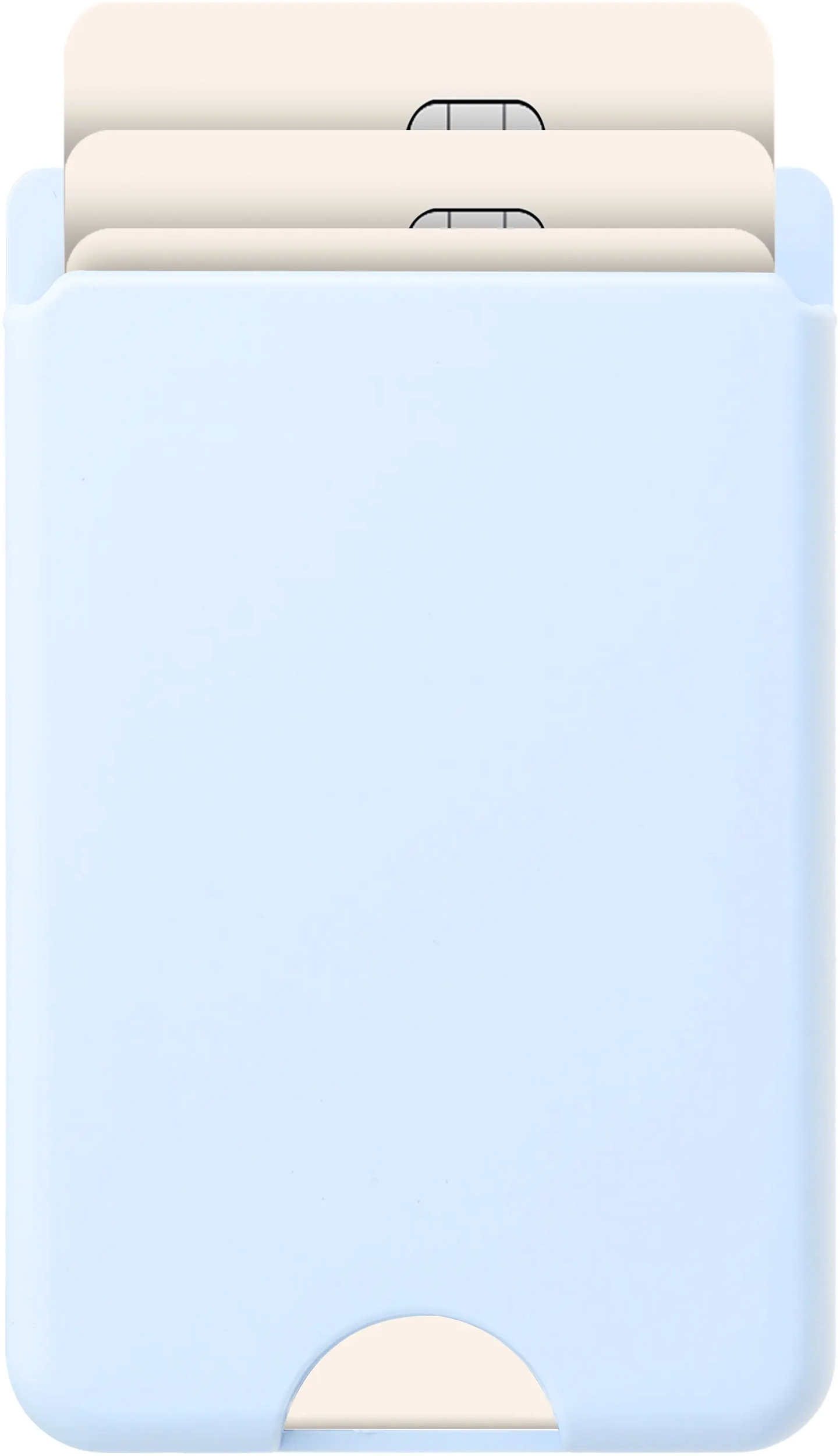 AVY Liquid Silicone Wallet MagSafe Kaarthouder / Pasjeshouder Blauw afbeelding 1