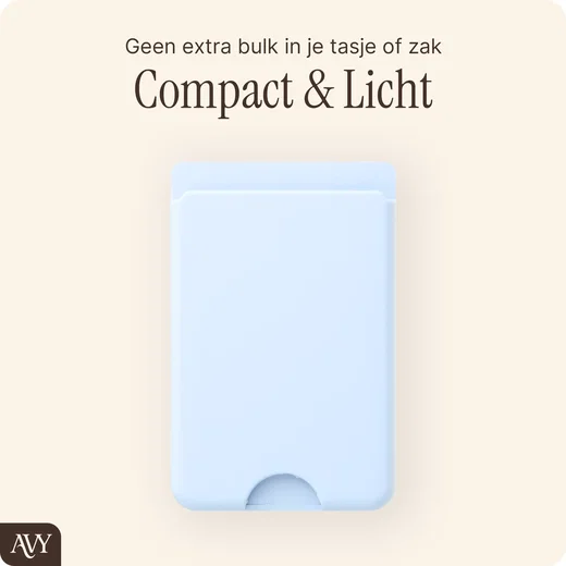AVY Liquid Silicone Wallet MagSafe Kaarthouder / Pasjeshouder Blauw afbeelding 4