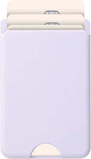 AVY Liquid Silicone Wallet MagSafe Kaarthouder / Pasjeshouder Paars afbeelding 1