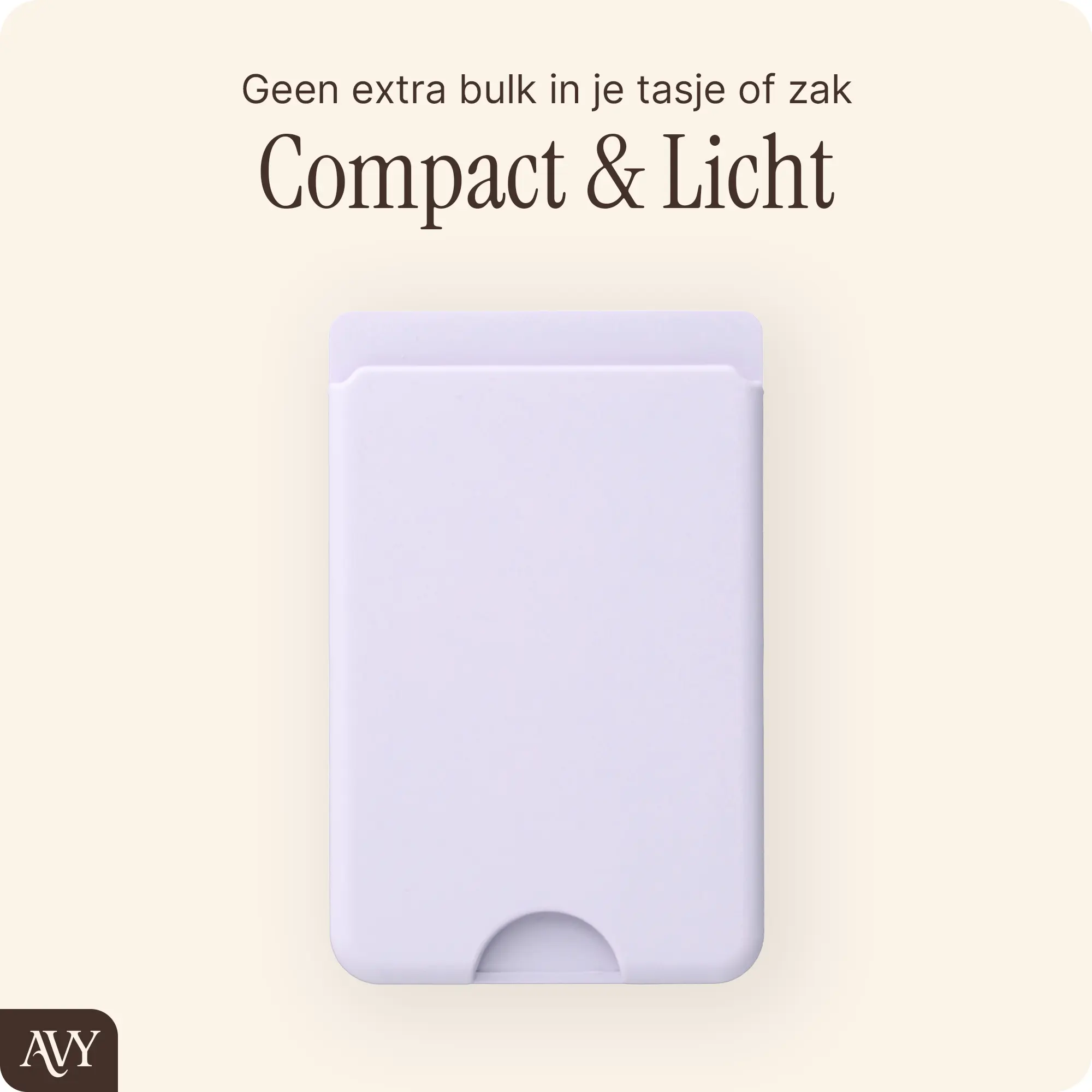 AVY Liquid Silicone Wallet MagSafe Kaarthouder / Pasjeshouder Paars afbeelding 4