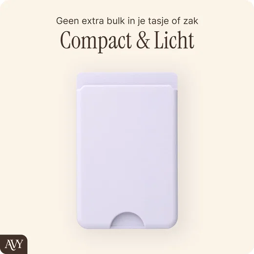 AVY Liquid Silicone Wallet MagSafe Kaarthouder / Pasjeshouder Paars afbeelding 4