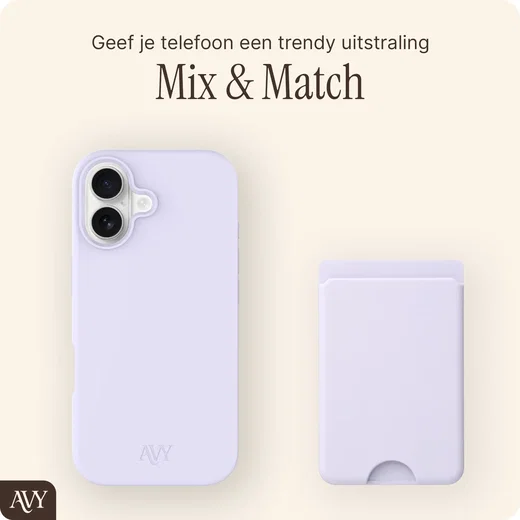 AVY Liquid Silicone Wallet MagSafe Kaarthouder / Pasjeshouder Paars afbeelding 3