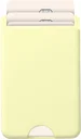 AVY Liquid Silicone Wallet MagSafe Kaarthouder / Pasjeshouder Butter Yellow