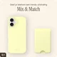 AVY Liquid Silicone Wallet MagSafe Kaarthouder / Pasjeshouder Butter Yellow afbeelding 3