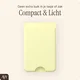AVY Liquid Silicone Wallet MagSafe Kaarthouder / Pasjeshouder Butter Yellow afbeelding 4