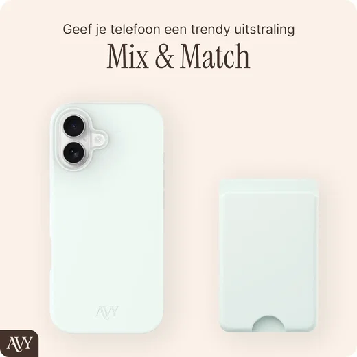 AVY Liquid Silicone Wallet MagSafe Kaarthouder / Pasjeshouder Matcha afbeelding 3