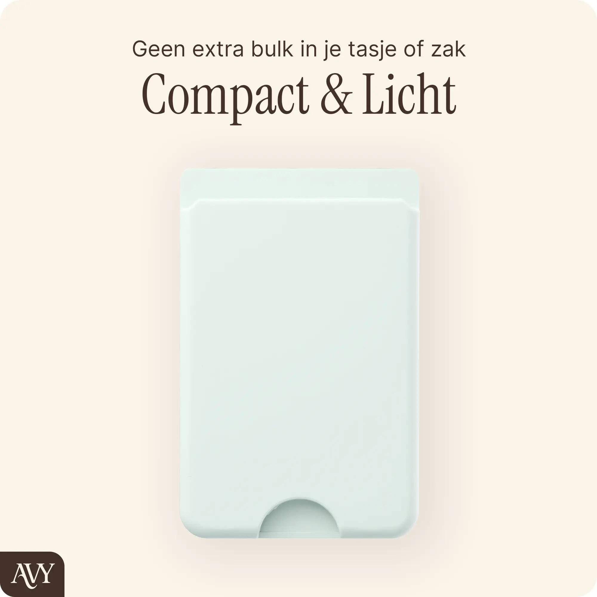 AVY Liquid Silicone Wallet MagSafe Kaarthouder / Pasjeshouder Matcha afbeelding 4