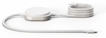 ZENS Pro 2 USB-C naar USB-C Kabel 140W met Draadloze Qi2 15W Oplader 1,5M Wit