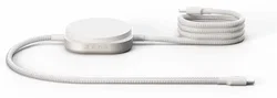 ZENS Pro 2 USB-C naar USB-C Kabel 140W met Draadloze Qi2 15W Oplader 1,5M Wit afbeelding
