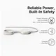 ZENS Pro 2 USB-C naar USB-C Kabel 140W met Draadloze Qi2 15W Oplader 1,5M Wit afbeelding 5