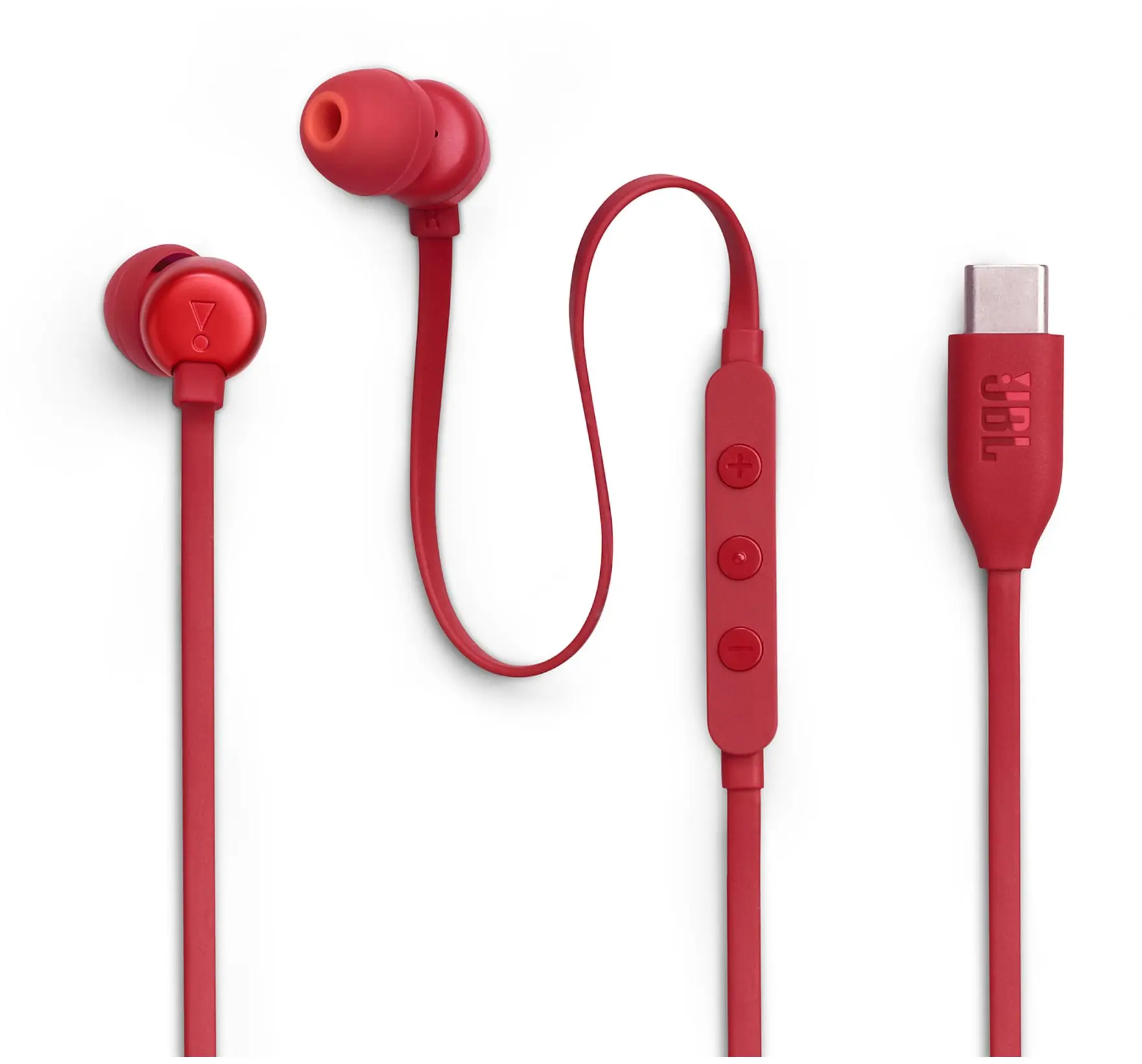 JBL Tune 310C USB‑C In‑Ear Oordopjes met Microfoon Rood afbeelding 4