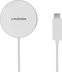 Mobilize 25W Qi2.2 Magnetische Draadloze MagSafe Oplader Wit afbeelding