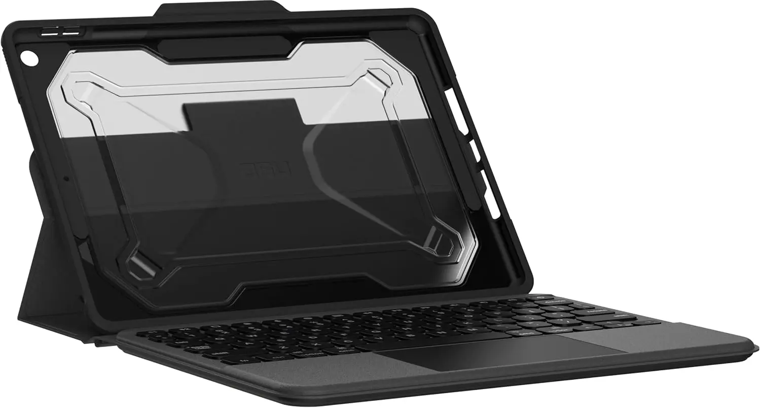 UAG Apple iPad 10.2 (2019/2020/2021) Rugged Toetsenbord Hoes met Trackpad Zwart afbeelding 3