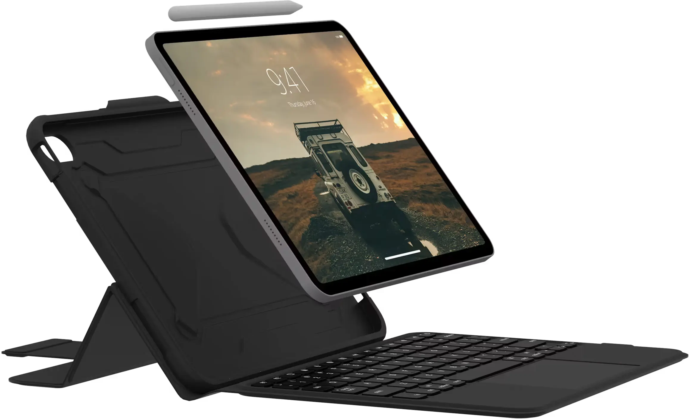 UAG Bluetooth Toetsenbordhoes met Trackpad voor iPad 10,9 inch 2022 Zwart afbeelding 3
