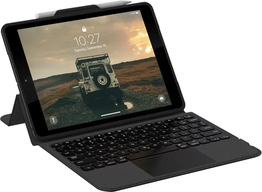 UAG Apple iPad 10.2 (2019/2020/2021) Toetsenbord Hoes met Trackpad Zwart afbeelding 3