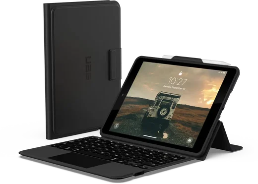 UAG Apple iPad 10.2 (2019/2020/2021) Toetsenbord Hoes met Trackpad Zwart afbeelding 1