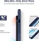 Apple iPhone 15 Hoesje Camera Bescherming Siliconen Back Cover Blauw afbeelding 5