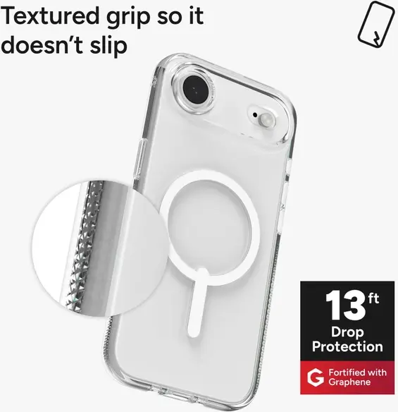 ZAGG Crystal Palace Snap Apple iPhone Air Hoesje MagSafe Back Cover Transparant afbeelding 6