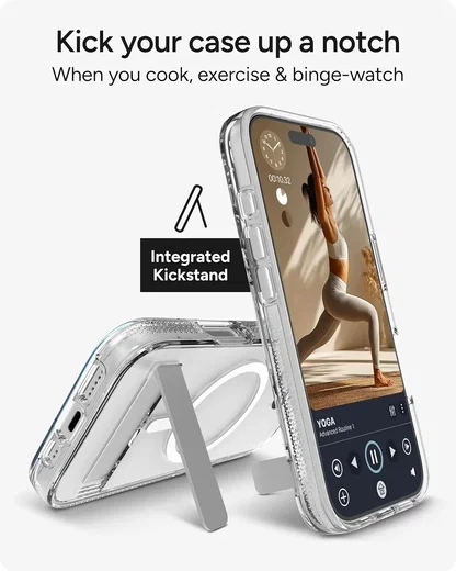 ZAGG Crystal Palace Snap Kickstand Apple iPhone 17 Hoesje MagSafe Transparant afbeelding 7