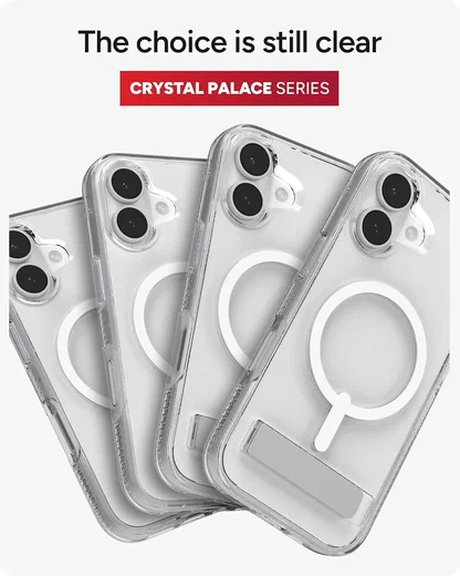 ZAGG Crystal Palace Snap Kickstand Apple iPhone 17 Hoesje MagSafe Transparant afbeelding 4