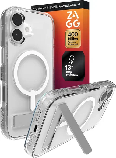 ZAGG Crystal Palace Snap Kickstand Apple iPhone 17 Hoesje MagSafe Transparant afbeelding 1