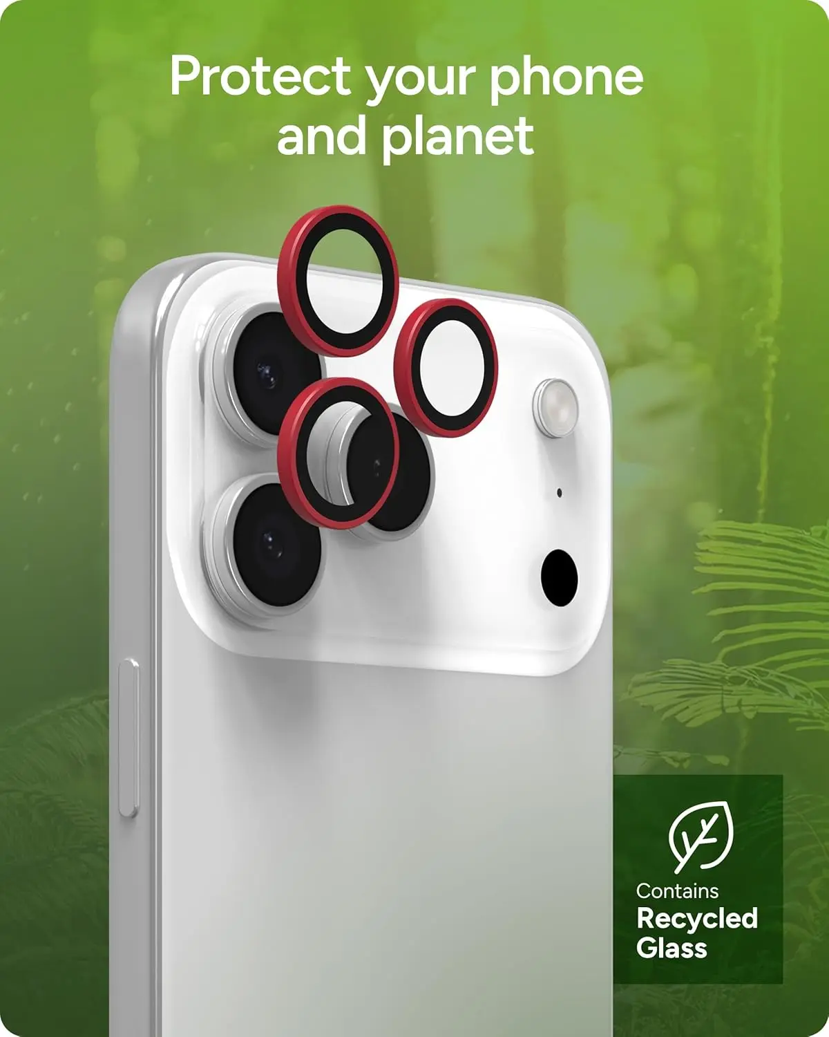 ZAGG Camera Rings iPhone 17 Pro (Max)/16 Pro (Max) CameraProtector Rood afbeelding 8