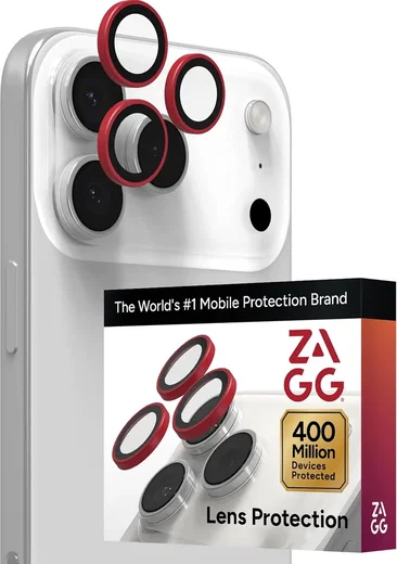 ZAGG Camera Rings iPhone 17 Pro (Max)/16 Pro (Max) CameraProtector Rood afbeelding 1