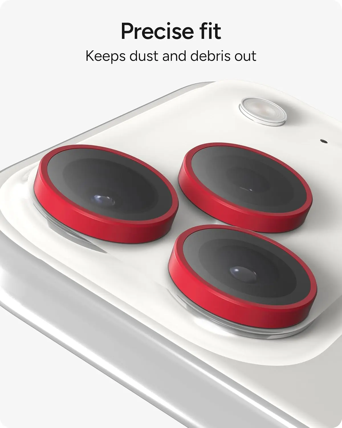 ZAGG Camera Rings iPhone 17 Pro (Max)/16 Pro (Max) CameraProtector Rood afbeelding 7