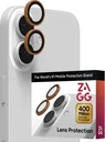 ZAGG Camera Rings iPhone 17 / 16 / 16 Plus Camera Protector Oranje