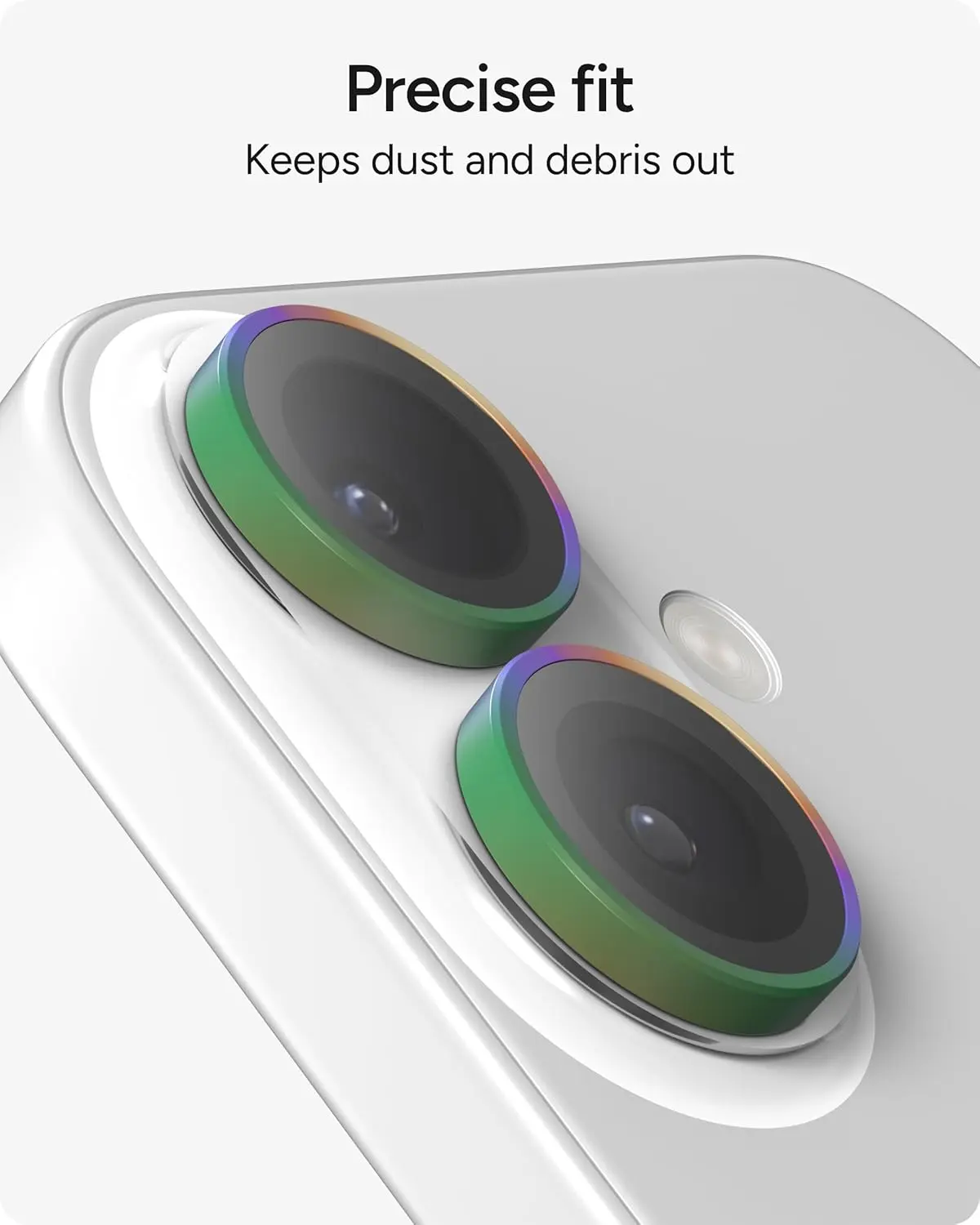 ZAGG Camera Rings iPhone 17 / 16 / 16 Plus Camera Protector Chrome afbeelding 6