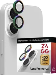 ZAGG Camera Rings iPhone 17 / 16 / 16 Plus Camera Protector Chrome afbeelding