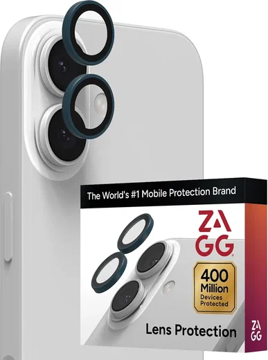 ZAGG Camera Rings iPhone 17 / 16 / 16 Plus Camera Protector Blauw afbeelding 1