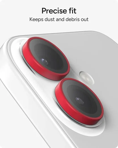 ZAGG Camera Rings iPhone 17 / 16 / 16 Plus Camera Protector Rood afbeelding 6