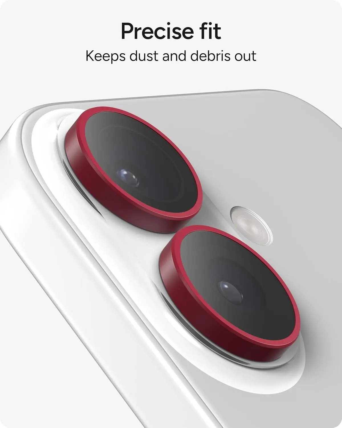 ZAGG Camera Rings iPhone 17 / 16 / 16 Plus Camera Protector Roze afbeelding 5