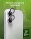 ZAGG Camera Rings iPhone 17 / 16 / 16 Plus Camera Protector Paars Glitter afbeelding 7