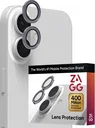ZAGG Camera Rings iPhone 17 / 16 / 16 Plus Camera Protector Paars Glitter