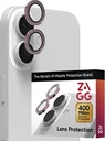 ZAGG Camera Rings iPhone 17 / 16 / 16 Plus Camera Protector Roze Glitter