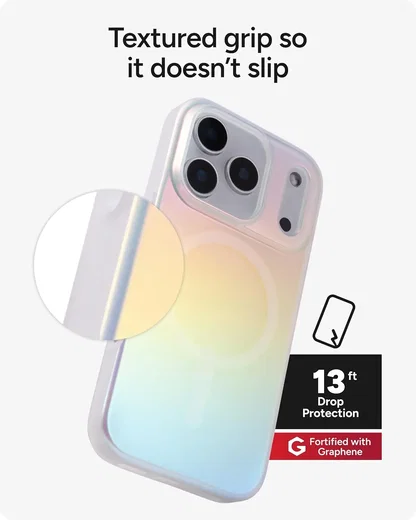 ZAGG Milan Snap Apple iPhone 17 Pro Hoesje MagSafe Back Cover Basin Iridescent afbeelding 6