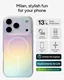 ZAGG Milan Snap Apple iPhone 17 Pro Hoesje MagSafe Back Cover Basin Iridescent afbeelding 3
