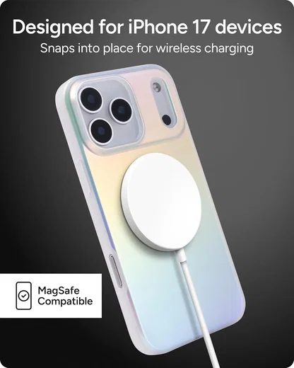 ZAGG Milan Snap Apple iPhone 17 Pro Max Hoesje MagSafe Back Cover Iridescent afbeelding 4