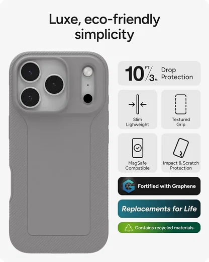 ZAGG Luxe Snap Apple iPhone 17 Pro Hoesje MagSafe Back Cover Grijs afbeelding 8