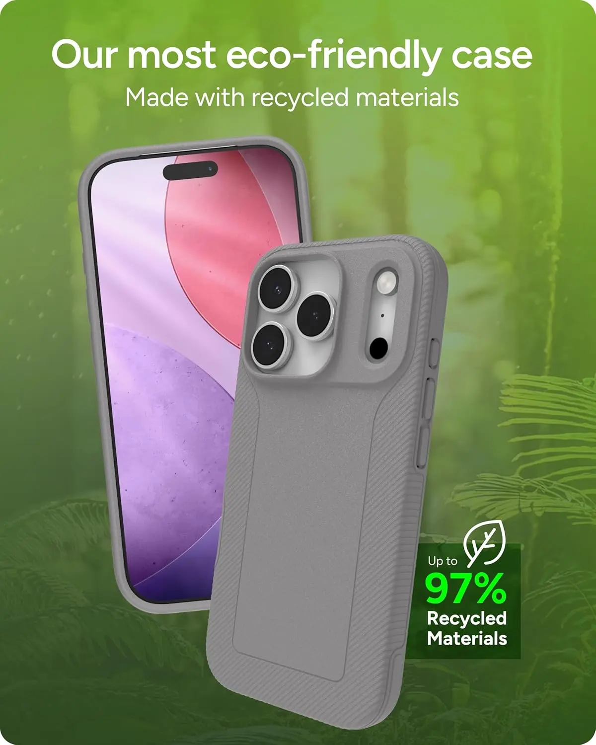 ZAGG Luxe Snap Apple iPhone 17 Pro Hoesje MagSafe Back Cover Grijs afbeelding 2