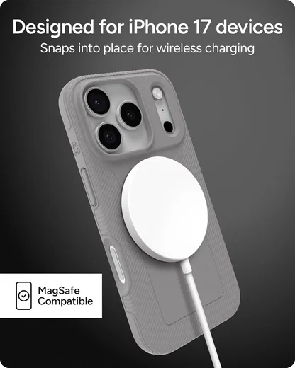 ZAGG Luxe Snap Apple iPhone 17 Pro Hoesje MagSafe Back Cover Grijs afbeelding 4