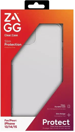 ZAGG Clear Case Apple iPhone 15 / 14 / 13 Hoesje Back Cover Transparant afbeelding 2