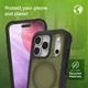 ZAGG Rainier Snap Kickstand Apple iPhone 17 Pro Hoesje MagSafe Back Cover Groen afbeelding 16