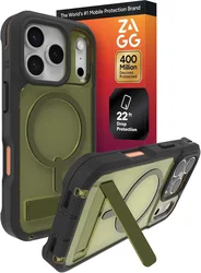 ZAGG Rainier Snap Kickstand Apple iPhone 17 Pro Hoesje MagSafe Back Cover Groen afbeelding