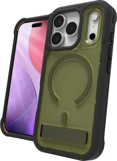 ZAGG Rainier Snap Kickstand Apple iPhone 17 Pro Hoesje MagSafe Back Cover Groen afbeelding 8